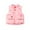 Pink, variant on Esaierr Boys Girls Puffer Cotton Vest Printed Stand Collar Waistcoat Fall Winter Sleevelss Jacket for Kids Toddler 2-12Y