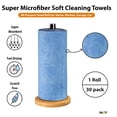 thumbnail image 2 of Rouleau de Serviettes en Microfibre Sheff - 30 Pcs (12x12 Pouces), Chiffon de Nettoyage Déchirable et Réutilisable pour Voiture, Maison, Cuisine (Bleu) (30, Bleu), 2 of 6