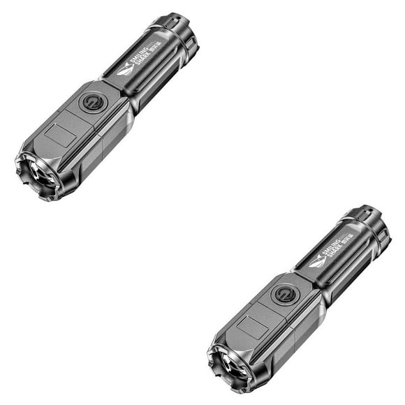 Youkk Multipurpose Bright Flashlights High-power Highlight Outdoor Camping Lighting Accessory Light Forces Torch 2Set