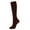 Brown, variant on LYMAYTER 1 Pair Women Compression Socks/Knee-High Compression Socks/Wide Calf Compression Socks for Women/ Solid Color Compression Stockings/Mens Compression Socks/Women Support Compression Socks
