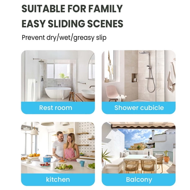 Azulejos de Baño para Pasta de Gel de Azulejos Antideslizantes de Piso, Recubrimiento Transparente de 300 Ml para la Seguridad de Azulejos de Piso de Ducha, Evita Deslizamientos en Vidrio, Azulejos Y