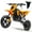 Orange, variant on 24V Kids Electric Dirt Bike - 250W Electric Motorcycle, 11 Mph Max Speed Electric Mini Dirt Bike with Music, 10 Miles Range, Twist Grip Throttle, Metal Suspension, Rubber Tire (Blue, with Cover)