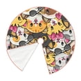 thumbnail image 2 of Kdxio Cute Cat Cartoon Print Christmas Tree Skirt Christmas Xmas Tree Skirts Mat for New Year Holiday Christmas Party Decorations-30", 2 of 7
