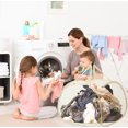 thumbnail image 2 of WRKEKC Clearance Collapsible Mesh Laundry Hamper – Breathable Foldable Basket with Side Pocket for Home or Travel, 2 of 7