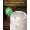 thumbnail image 7 of Stainless Steel Humidifier for Bedroom, Warm Mist Steam Humidifier 4L with Auto Self-Cleaning Mode, Easy Clean & Dishwasher Safe for Large room Living Room Home Office, Tip-Over Protection, White, 7 of 7