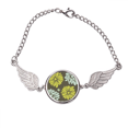 thumbnail image 1 of Flor planta amarillo flor de crisantemo Pulsera pulsera pulsera alas de ángel pulsera, 1 of 3