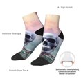 thumbnail image 4 of Bingfone Mist Sunflower Skull Design Patterned Men's Women's Casual Cotton Socks, 4 of 5
