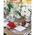 thumbnail image 2 of Red Cowboy Christmas Cloth Napkins Set of 4, Western Xmas Santa Cactus Washable Reusable Dinner Cocktail Napkin for Kitchen Party Wedding Banquet Holiday Baby Shower Table Decor, 2 of 7