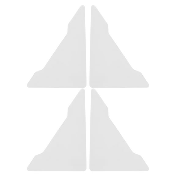 4 Pcs Rear Bumper Corner Cover Trim Car Door Edge Guard White