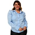 thumbnail image 1 of Camisa talla extra con manga bombacha, modelo 3217 (azul) azul cielo 42 Roman Fashion Camisa extra 3217, 1 of 5
