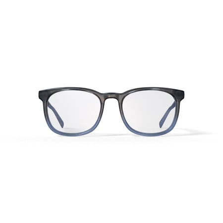 Walmart Men's Colin Square Prescription Eyeglasses with Case, Green Crystal
