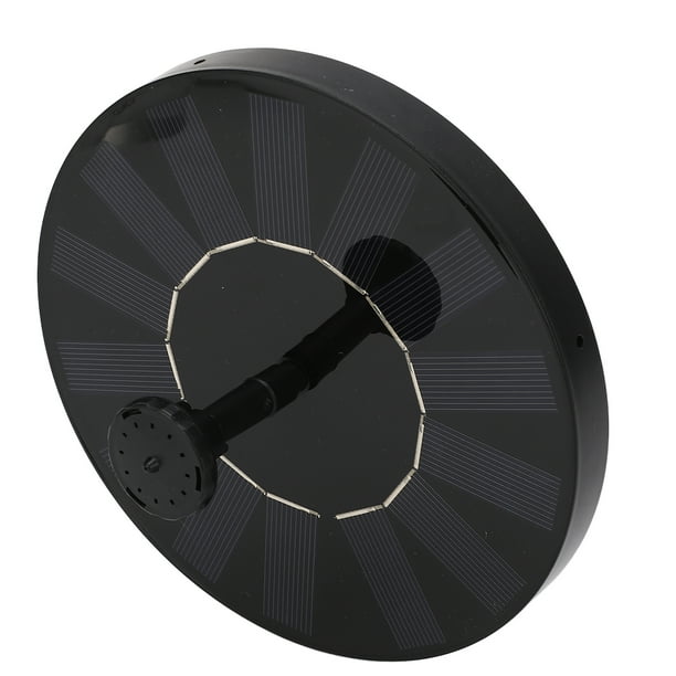 Fuente solar para baño de pájaros, fuente solar de 7 V, 1,5 W, fuente solar con boquillas, bomba de fuente solar, verdadera excelencia
