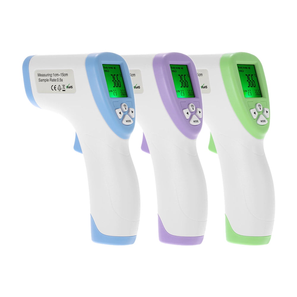 LCD Digital Infrared Thermometer Forehead Non-Contact Body Temperature Home Safe