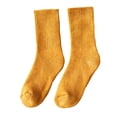 thumbnail image 1 of Par de calcetines de pantorrilla para mujer, medias cálidas gruesas de Color sólido, calcetines informales para botas para uso diario, esquí, , AMARILLO Talla única Amarillo Calcetines de becerro, 1 of 10