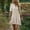 Dresses-263Beige, variant on Gamivast Linen Shirt Dress for Women A Line Flowy Short Sleeve Lapel Button Down Mini Dresses Tiered Ruffle Hem Tunic Dress Solid Cotton Linen Casual Work