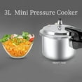 thumbnail image 4 of 3 Liter Mini Aluminum Pressure Cooker 18cm Deep Pot Kitchen Cookware Compatible With Gas Stoves, 4 of 7