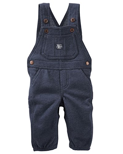 Oshkosh B'gosh - OshKosh B'gosh Baby Boys' Sweater Fleece Overalls, 0-3 Months - Walmart.com