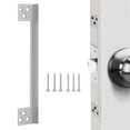 thumbnail image 5 of Door latch guard plate silver swing door safety protector door latch guard plate, 5 of 5