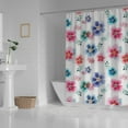 thumbnail image 3 of FREEAMG Bath Curtains Shower Curtain Lovely Beautiful Floral Bathroom Waterproof Machine Washable Fabric Decor Shower Curtains for Bathroom, 66x72 inch, 3 of 6