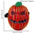 thumbnail image 2 of Máscara de cabeza de calabaza de terror de Halloween para mujeres y hombres, máscara de cara completa para fiesta de disfraces, accesorios de Cosplay divertidos, suministros de Rave, 2 of 5