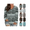 thumbnail image 4 of Gvmfive Women Plus Size Casual Tops Long Sleeve Printed Blouse Pullover Loose T Shirt, 4 of 4