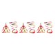 thumbnail image 5 of Methold 3 unids/set collar para mascotas correa de aleación de zinc ajustable pequeño arnés para exteriores reutilizable regalos personalizados rojo M Type1 NO1 Methold CBP327577, 5 of 6
