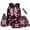 Black Pink Soccer Bow, variant on Bulopur Camo Pink Bow Kids Backpack Set 5 Pcs Soft Book Bag with Lunch Bag, Pencil Case, Water Bottle Cover and Wrist Strap for Country Girly Girls Ages 6-12