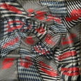 thumbnail image 7 of Ambesonne Colorful Valance & Curtain, Woman Kisses Lipstick Art, 55"x36", Black and Red, 7 of 7