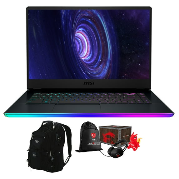 MSI GE66 Raider 10SF-285 Gaming and Entertainment Laptop (Intel i7-10875H 8-Core, 64GB RAM, 4TB PCIe SSD, 15.6" Full HD (1920x1080), NVIDIA RTX 2070, Wifi, Win 10 Home) with ME2 Backpack , Loot Box