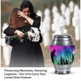 thumbnail image 4 of Colorful Dance of Aurora in Night Sky - Petite Urn for Adult Male Ashes - Unique Memorial Keepsake - Elegant Cremation - Urns For Human Ashes Adult - 3 Inch, 1 Pc, 4 of 5