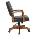 thumbnail image 3 of OSP Home Furnishings Deluxe Wood Bankers Office Chair in Black Faux Leather, 3 of 5