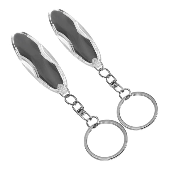 KONTONTY  2 Pcs Anti Static Strips for Car Anti-static Keychain Discharger Black