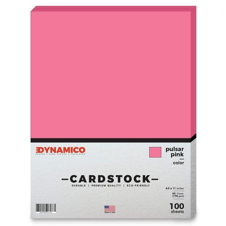 Pulsar Pink Cardstock Paper – 8 1/2 x 11