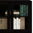 thumbnail image 4 of Castle Place Simple Modern Sideboard Buffet Cabinet, Black, 4 of 9