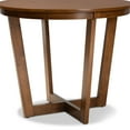 thumbnail image 4 of Baxton Studio Alayna Modern and Contemporary Walnut Brown Finished 35-Inch-Wide Round Wood Dining Table, 4 of 5