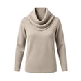 thumbnail image 7 of LODIENY Men Cowl Neck Double Sided Dralon Thermal Sweater Long Sleeve Relaxed Fit Knit Comfort Warm Base Layer Tops Fall Winter Outfits Gray XXXL, 7 of 7