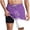 Purple, variant on Iyufng Mens Double Layer Lining Shorts Summer Fashion Printed Beach Shorts with Pockets , Elastic Waistband, Drawstring