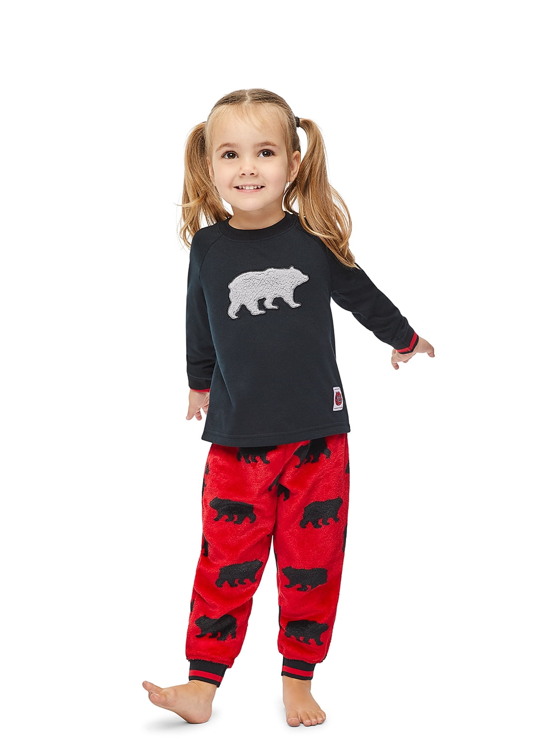Family Beary Merry Matching Pajamas Toddler 2Piece Pajama Set, Size