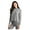 Grey - 053, variant on Aeropostale Womens Marled LS Pajama Sleep T-shirt, Grey, Juniors, X-Small