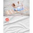 thumbnail image 4 of Orange Gray Botanical Yoga Towel for Hot Yoga Non Slip, Pastoral Spring Summer Leaf Aesthetics Yoga Mat Towel Absorbent Yoga Sweat Towels Microfiber Hot Yoga Blanket for Bikram Pilates 26"x70", 4 of 7