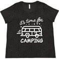 thumbnail image 3 of Inktastic It's Time for Camping with Camper Women's Plus Size T-Shirt, 3 of 5