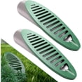 thumbnail image 1 of 4 Inch Angled Drain Grating for Drainage Systems, Yard Drain Emitter for Gutter Downspout Extensions, Lawn Slope Drainage Pipe Emitter for Ditch (2p), 1 of 7