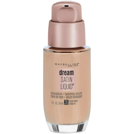 Maybelline Dream Satin Mousse Foundation Makeup, 35 Nude Beige, 1 fl oz