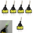 thumbnail image 2 of Luz De 5pcs12V 20A LED APAGADO / ENCENDIDO Interruptor De Eje De Balancín De Palanca 3Pin Para El Automóvil De La Motocicleta Del shamjiam Interruptor de luz LED, 2 of 8