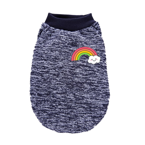 Ropa para perros Billuyoard Suéter para mantener el calor para mascotas Azul marino XXL