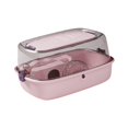 thumbnail image 2 of FITYLE Hamster Cage Hamster Habitat Ventilation Portable Breathable Transparent Openable Top Small Animal Cage for Gerbils Mice Rats Pink, 2 of 9