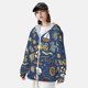 thumbnail image 3 of Balery Marine Nautical Sudadera ligera de manga larga con capucha y protección solar UPF 50+ para hombre y mujer, ideal para pesca y running-X-Large, 3 of 7