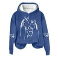 thumbnail image 4 of Royisotas Womens Hoodies Animal Print Winter Hooded Sweatshirts Long Sleeve Casual Loose Fit Pullover Super Soft, 4 of 4