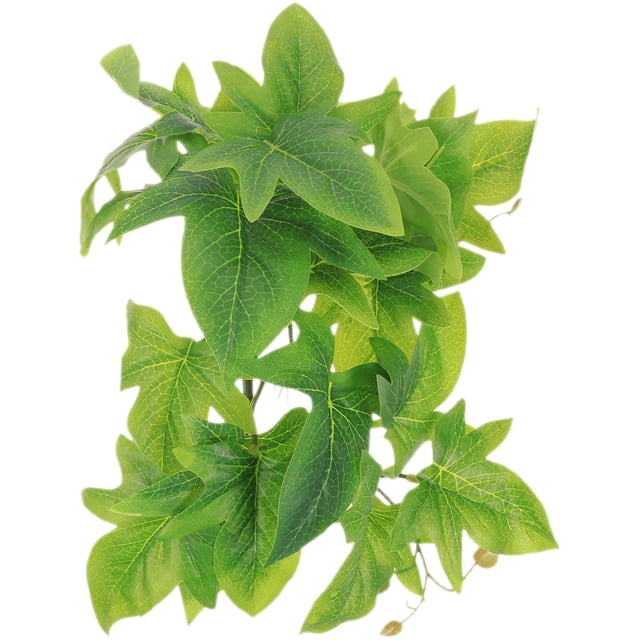 Artificial Hanging Leaf Ornament for Reptile Terrarium Decor Lifelike Plant仿真爬宠箱装饰塑料叶片多种颜色可选易于清洁安全材质