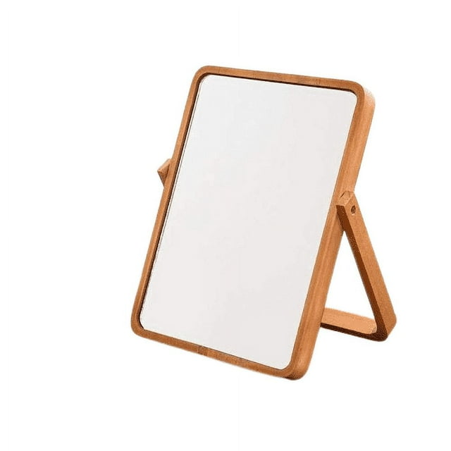 Rectangular Wooden Wall Mirror for Living Room and Bedroom